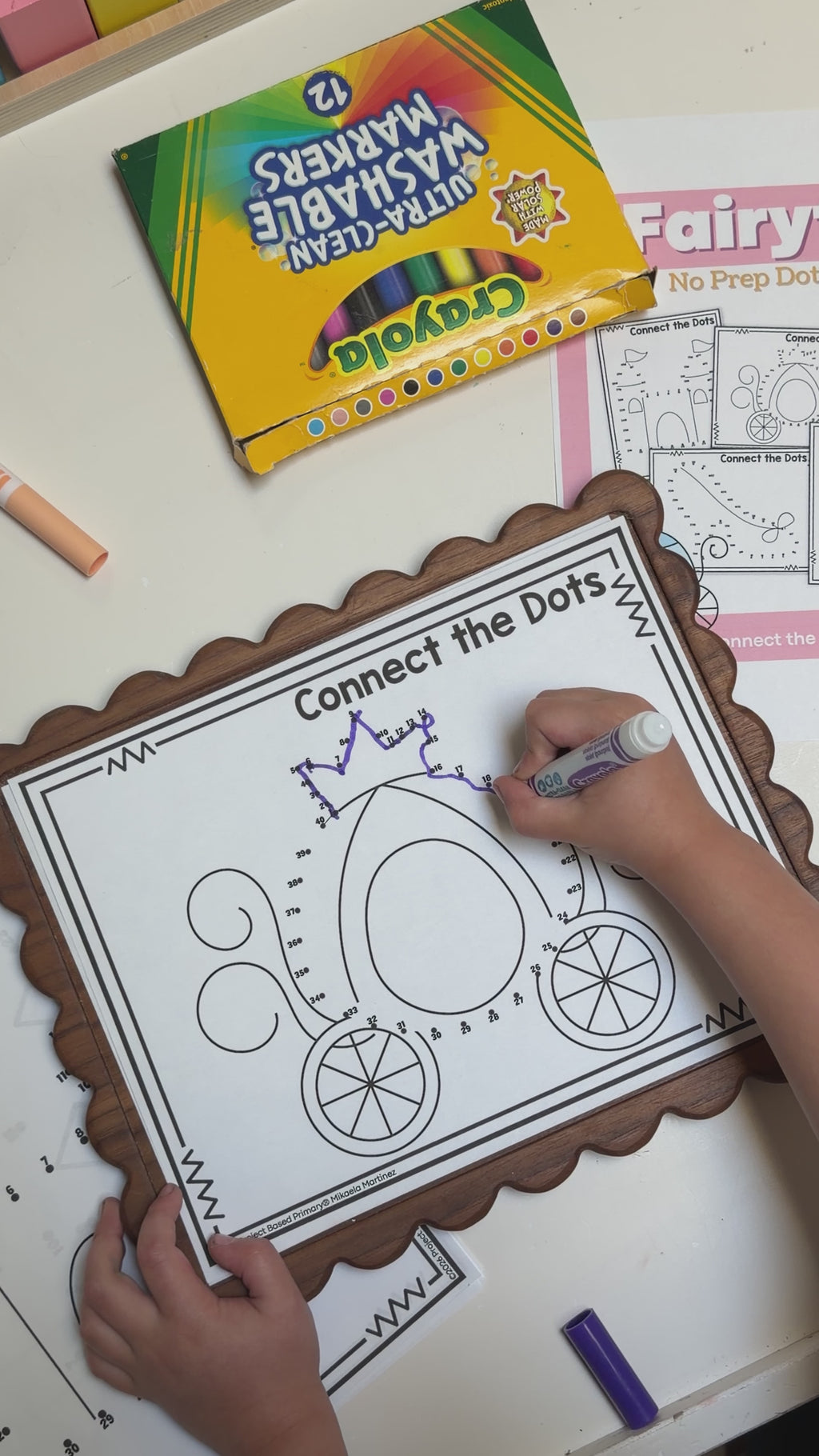 Fairytale Dot-to-Dot Connect-the-Dot No Prep Pack