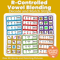 R-Controlled Vowels Blending Decode and Match Strips