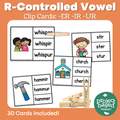 R-Controlled Vowel Clip Cards