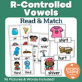 R-Controlled Vowels Read and Match
