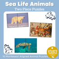 Sea Animal 2 Part Puzzles