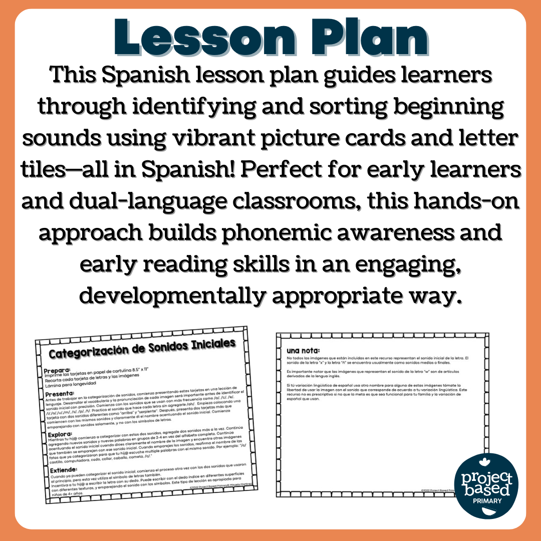 Spanish Beginning Sound Sort