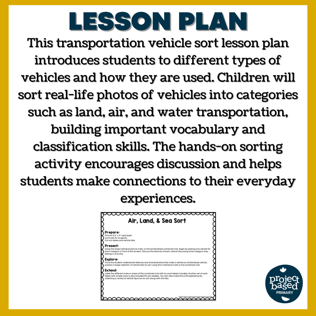 Air, Land, & Sea Vehicle Sort