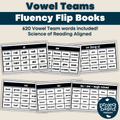 Vowel Teams Fluency Flip Book
