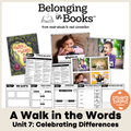 A Walk in the Words Belonging in Books™ Reading Comprehension Week-Long Unit